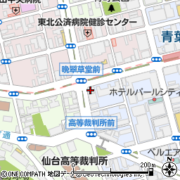 セブンイレブン仙台晩翠草堂前店周辺の地図