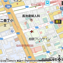 県民共済仙台中央サービスセンター周辺の地図