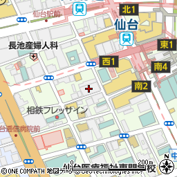 仙台朝市商店街振興組合周辺の地図