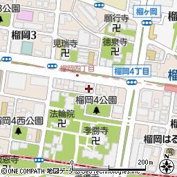 ローソン仙台榴ヶ岡四丁目店周辺の地図