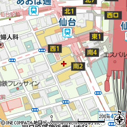 撰 利久 仙台パルコ2店周辺の地図