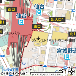 ヨドバシカメラマルチメディア仙台周辺の地図