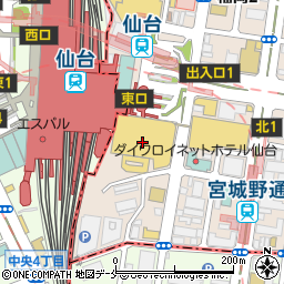 ぼんたぼんたヨドバシ　仙台店周辺の地図