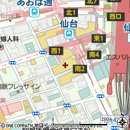 ラフィネプリュス　仙台パルコ２店周辺の地図