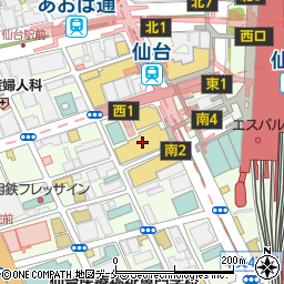 Ｈ＆Ｍ仙台パルコ店周辺の地図