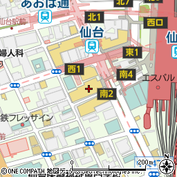 クアアイナ KUA `AINA 仙台パルコ2店周辺の地図