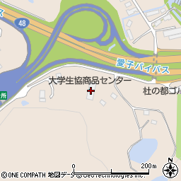 東北大学生活西仙台商品センター周辺の地図