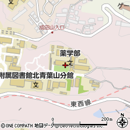 東北大学　附属図書館・北青葉山分館図書係周辺の地図