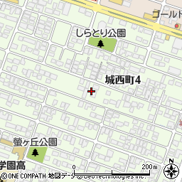 山形県山形市城西町4丁目14周辺の地図