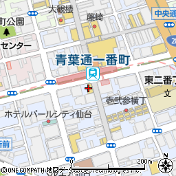 串鳥 仙台 青葉通一番町店周辺の地図