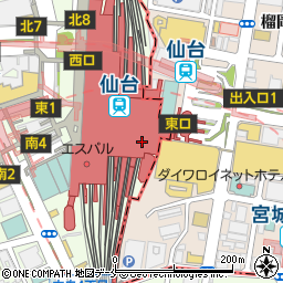 鼎泰豐 エスパル仙台店周辺の地図