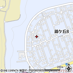 宮城県仙台市青葉区錦ケ丘8丁目17周辺の地図