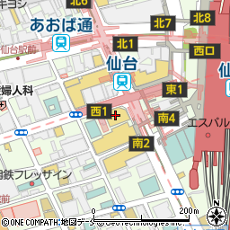 ＴＳＵＴＡＹＡ仙台駅前店周辺の地図