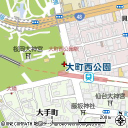 仙台中央警察署大町交番周辺の地図
