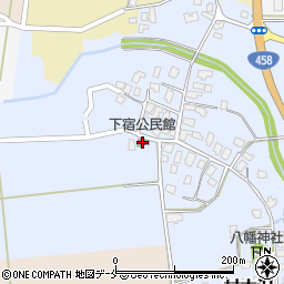 下宿公民館周辺の地図