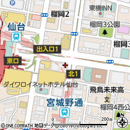 ヨドバシカメラ仙台第２ビル駐車場周辺の地図