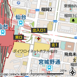 ベローチェ仙台駅東口駅前店周辺の地図