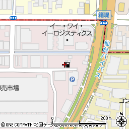 コスモ仙台中央卸売市場ＳＳ周辺の地図