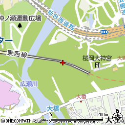 宮城県仙台市青葉区桜ケ岡公園2周辺の地図