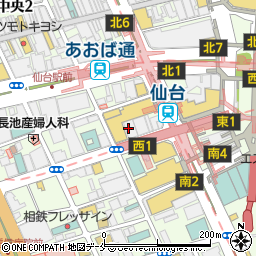 やぐら 仙台駅前店周辺の地図