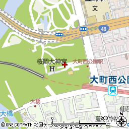 宮城県仙台市青葉区桜ケ岡公園1周辺の地図