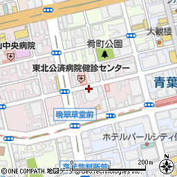 ＫＦ－Ｐａｒｋ仙台大町駐車場周辺の地図