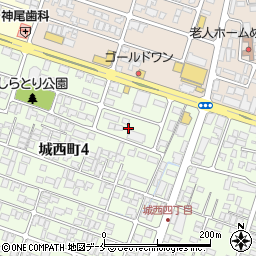 山形県山形市城西町4丁目18周辺の地図