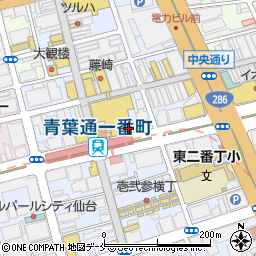クリーニング・タカノ　青葉通り藤崎店周辺の地図
