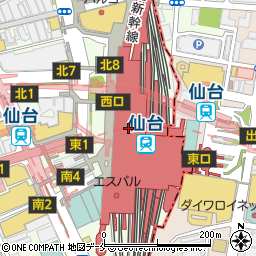 そば処 丸松 Ｓ－ＰＡＬ仙台店周辺の地図