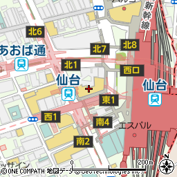 仙臺みそ壱 ロフト1階店周辺の地図