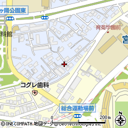 宮城県仙台市宮城野区五輪1丁目15周辺の地図