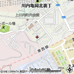 宮城県仙台市青葉区川内亀岡町65周辺の地図