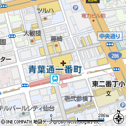 仙台ツーリストインフォメーションデスク周辺の地図