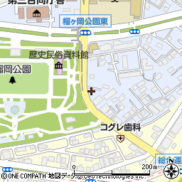 榴ヶ岡公園東パーキング【スペース間違い注意】周辺の地図