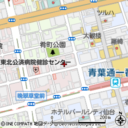藤崎芭蕉の辻パーキング周辺の地図