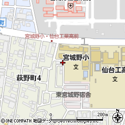 【平日】萩野町4丁目駐車場周辺の地図