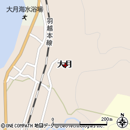 新潟県村上市大月周辺の地図