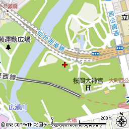 宮城県仙台市青葉区桜ケ岡公園2-1周辺の地図