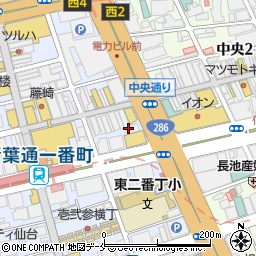 プルデンシャル生命保険株式会社　仙台第二支社周辺の地図