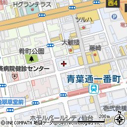 株式会社藤崎外商統括部　営業店部周辺の地図