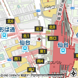 ソフトバンク　仙台駅前店周辺の地図