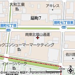 南東北福山通運株式会社　仙台中央支店集荷受付周辺の地図