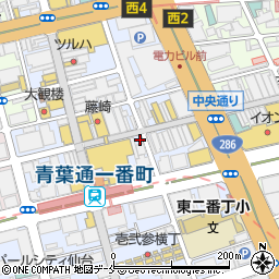 星乃珈琲店仙台マーブルロード店周辺の地図