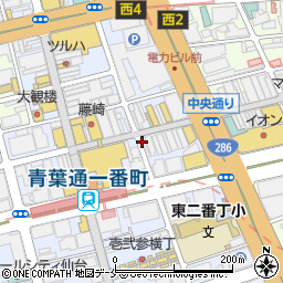 ストーンマーケット仙台一番町店周辺の地図