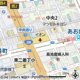 餃子の王将 イオン仙台店周辺の地図