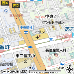 幸楽苑イオン仙台店周辺の地図