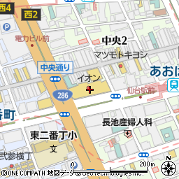 コポ　イオン仙台店周辺の地図