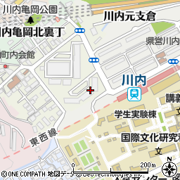 宮城県仙台市青葉区川内亀岡町67-1周辺の地図