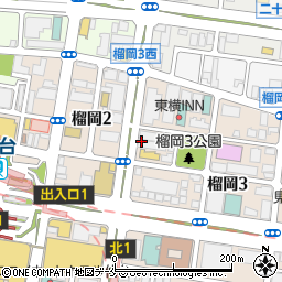 仙台銀行仙台東口支店 ＡＴＭ周辺の地図