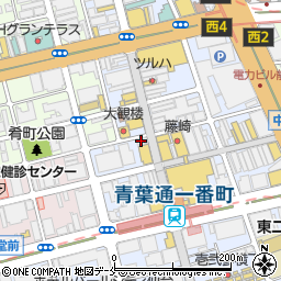鳥放題 仙台 一番町店周辺の地図